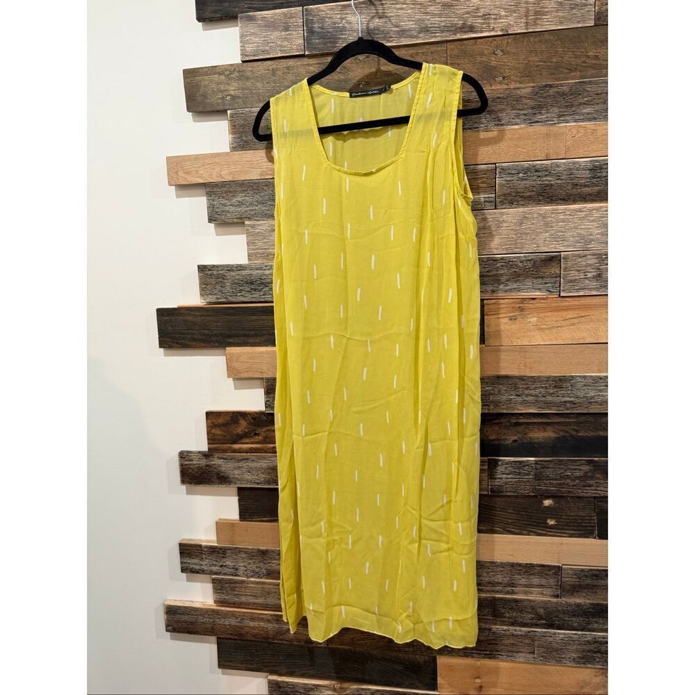 Gudrun Sjoden sheer dress tunic pockets size Large